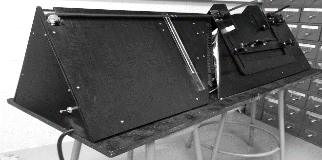 Der geplante Buchscanner, wirklicht von der Universität Michigan